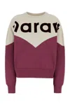 Isabel Marant Étoile Isabel Marant Etoile Two-tone Cotton Blend Houston Sweatshirt In White