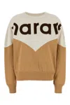 Isabel Marant Étoile Two-tone Cotton Blend Houston Sweatshirt In Ecrucamel