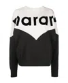 Isabel Marant Étoile Isabel Marant Etoile Women Two-tone Cotton Blend Houston Sweatshirt In Black