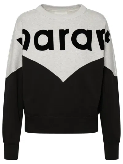 Isabel Marant Étoile Two-color Cotton Blend Houston Sweatshirt In Black