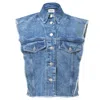 Isabel Marant Étoile Tyra Denim Vest In Blue