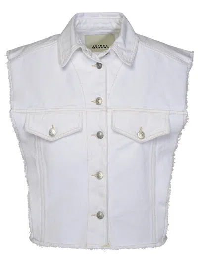 Isabel Marant Étoile Isabel Marant Etoile 'tyra' White Organic Cotton Vest