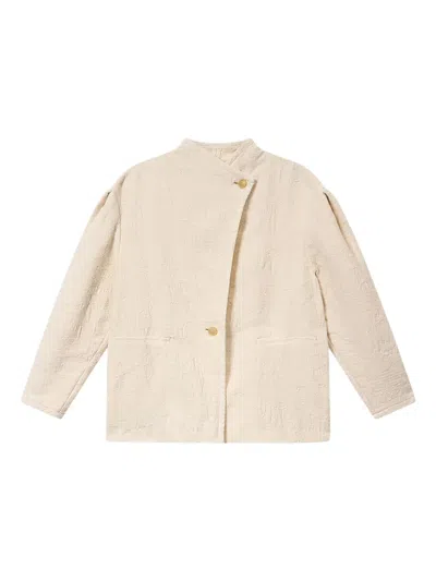 Isabel Marant Étoile Uadie Button-fastening Jacket In Neutral