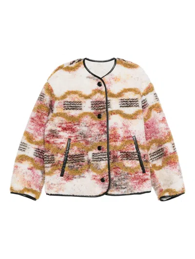 Isabel Marant Étoile Umala Button Trimmed Jacket In Pink