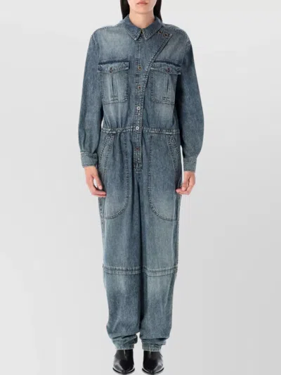 ISABEL MARANT ÉTOILE UTILITY STYLE JUMPSUIT FEATURING POCKETS