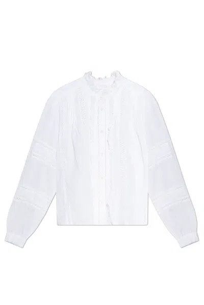 Isabel Marant Étoile Marant Etoile Organic Cotton Shirt Valda In White