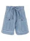 Isabel Marant Étoile Blue Solid Shorts In Blue