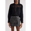 Isabel Marant Étoile Valmira Embroidered Top In Black