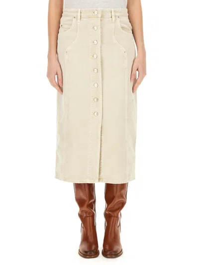 Isabel Marant Étoile Isabel Marant Etoile Vandy Skirt In Powder