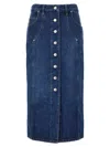 Isabel Marant Étoile Marant Etoile Vandy Denim Cotton Skirt