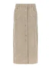 Isabel Marant Étoile Marant Etoile 'vandy' Skirt In Beige