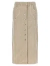 Isabel Marant Étoile Marant Etoile 'vandy' Skirt In Beige