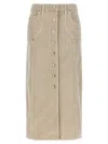 Isabel Marant Étoile Marant Etoile 'vandy' Skirt In Neutral