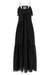 Isabel Marant Étoile Vasma Black Cotton Blend Dress In Black