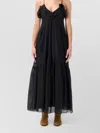 Isabel Marant Étoile Vasma Black Cotton Blend Dress In Black