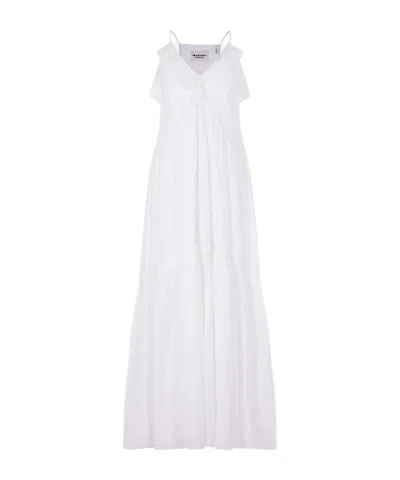 Isabel Marant Étoile Vasma Spaghetti-strap Maxi Dress In White