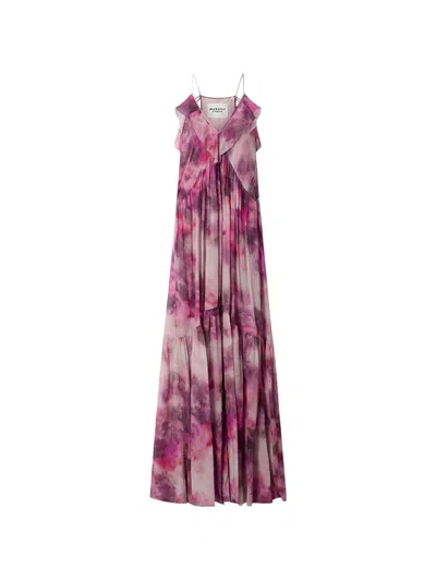 Isabel Marant Étoile Vasmila Racerback Cotton Maxi Dress In Pink