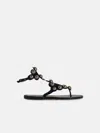 Isabel Marant Étoile 'velvee' Black Leather Sandals In Black