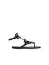 Isabel Marant Étoile Isabel Marant Etoile 'velvee' Black Lear Sandals In Black