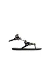 Isabel Marant Étoile Isabel Marant Etoile 'velvee' Black Lear Sandals In Black