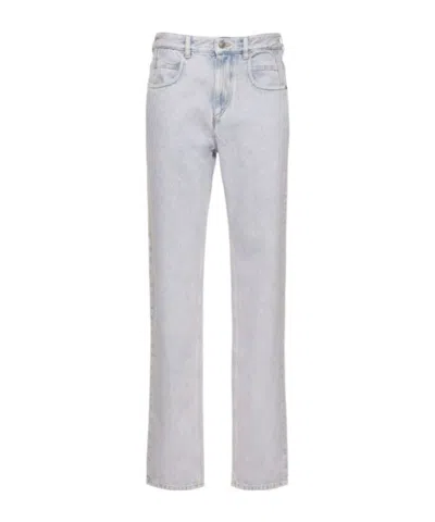 Isabel Marant Étoile Vendelia Cotton Jeans In Blue
