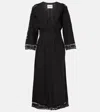 Isabel Marant Étoile Veona Linen And Cotton Midi Dress In Black
