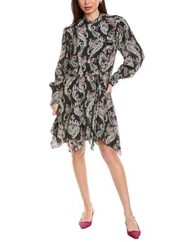 ISABEL MARANT ÉTOILE ISABEL MARANT E'TOILE VERIKI PLEATED SILK MIDI DRESS