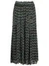 Isabel Marant Étoile 'veronique' Black Viscose Skirt In Black