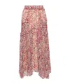 Isabel Marant Étoile Veronique Pleated Midi Skirt In Pink