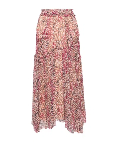 ISABEL MARANT ÉTOILE ISABEL MARANT ÉTOILE VERONIQUE HIGH-WAIST PLEATED MIDI SKIRT