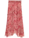 Isabel Marant Étoile Veronique Skirt In Red