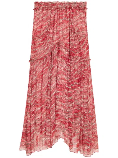 Isabel Marant Étoile Veronique Skirt In Red