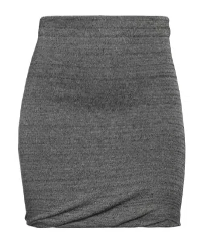 Isabel Marant Étoile Vertically Striped Knit Bodycon Mini Skirt In Blue