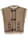 Isabel Marant Étoile Vest With Shearling Interior By  In Brown