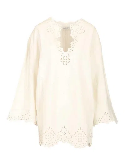 Isabel Marant Étoile Short Shrazade Dress In Neutral