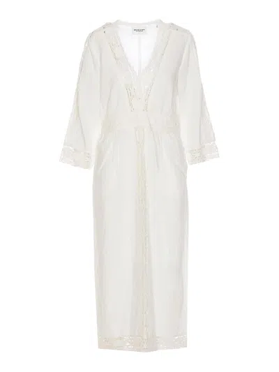 Isabel Marant Étoile Isabel Marant Etoile Women White Cotton Daniva Dress In Neutral