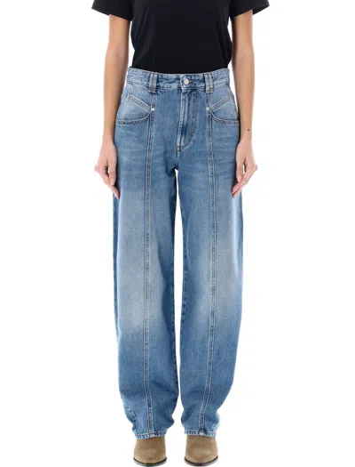 ISABEL MARANT ÉTOILE VETAN DENIM TROUSERS