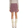 Isabel Marant Étoile Violaine Pleated Mini Skirt In Raspberry