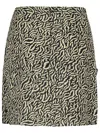 Isabel Marant Étoile Isabel Marant Etoile 'violaine' Two-tone Viscose Miniskirt Woman In Beige