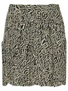 Isabel Marant Étoile Isabel Marant Etoile 'violaine' Two-tone Viscose Miniskirt Woman In Beige