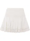 Isabel Marant Étoile Isabel Marant Etoile Violana Linen And Cotton Blend Miniskirt In White