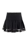 Isabel Marant Étoile Violana Flared Mini Skirt In Black