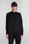 Isabel Marant Étoile Violeta Shirt In Black Wool And Polyester In Bk