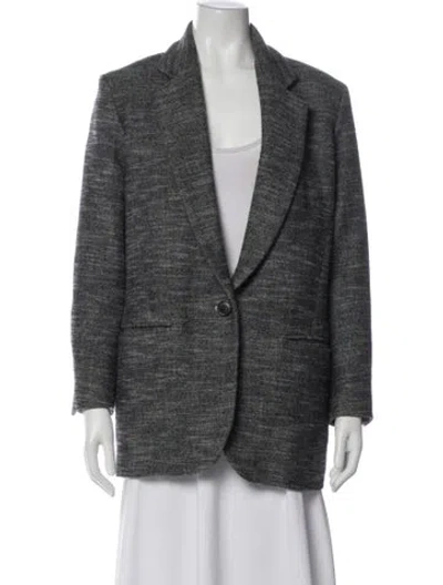 Pre-owned Isabel Marant Étoile Virgin Wool Blazer In Gray