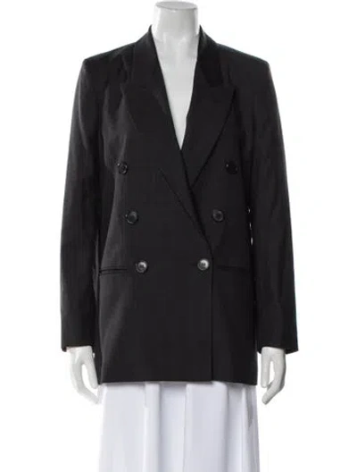 Pre-owned Isabel Marant Étoile Virgin Wool Coat In Black