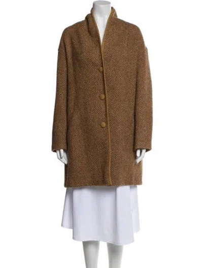 Pre-owned Isabel Marant Étoile Virgin Wool Coat In Neutral