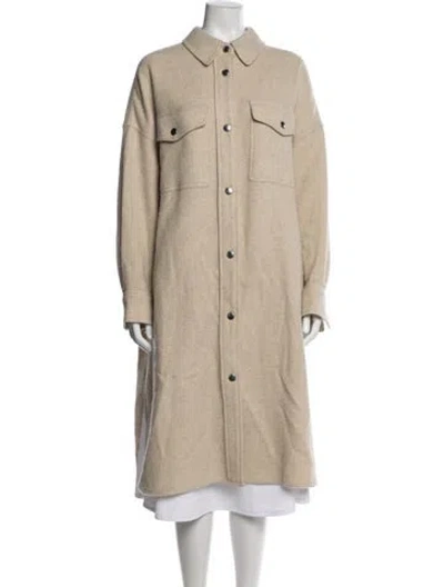 Pre-owned Isabel Marant Étoile Virgin Wool Coat In Neutrals