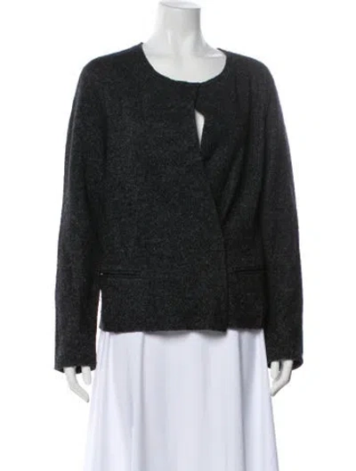 Pre-owned Isabel Marant Étoile Virgin Wool Evening Jacket In Gray