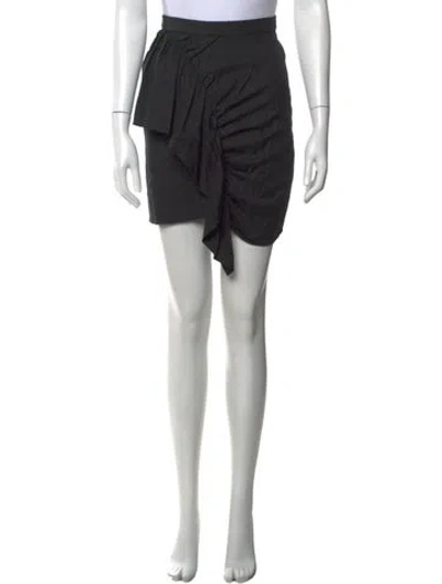 Pre-owned Isabel Marant Étoile Virgin Wool Mini Skirt In Black