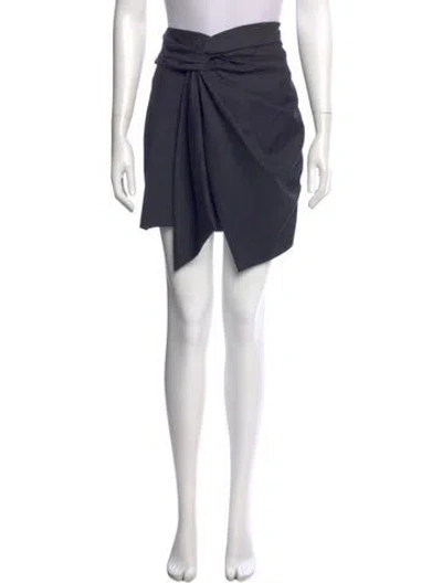 Pre-owned Isabel Marant Étoile Virgin Wool Mini Skirt In Blue